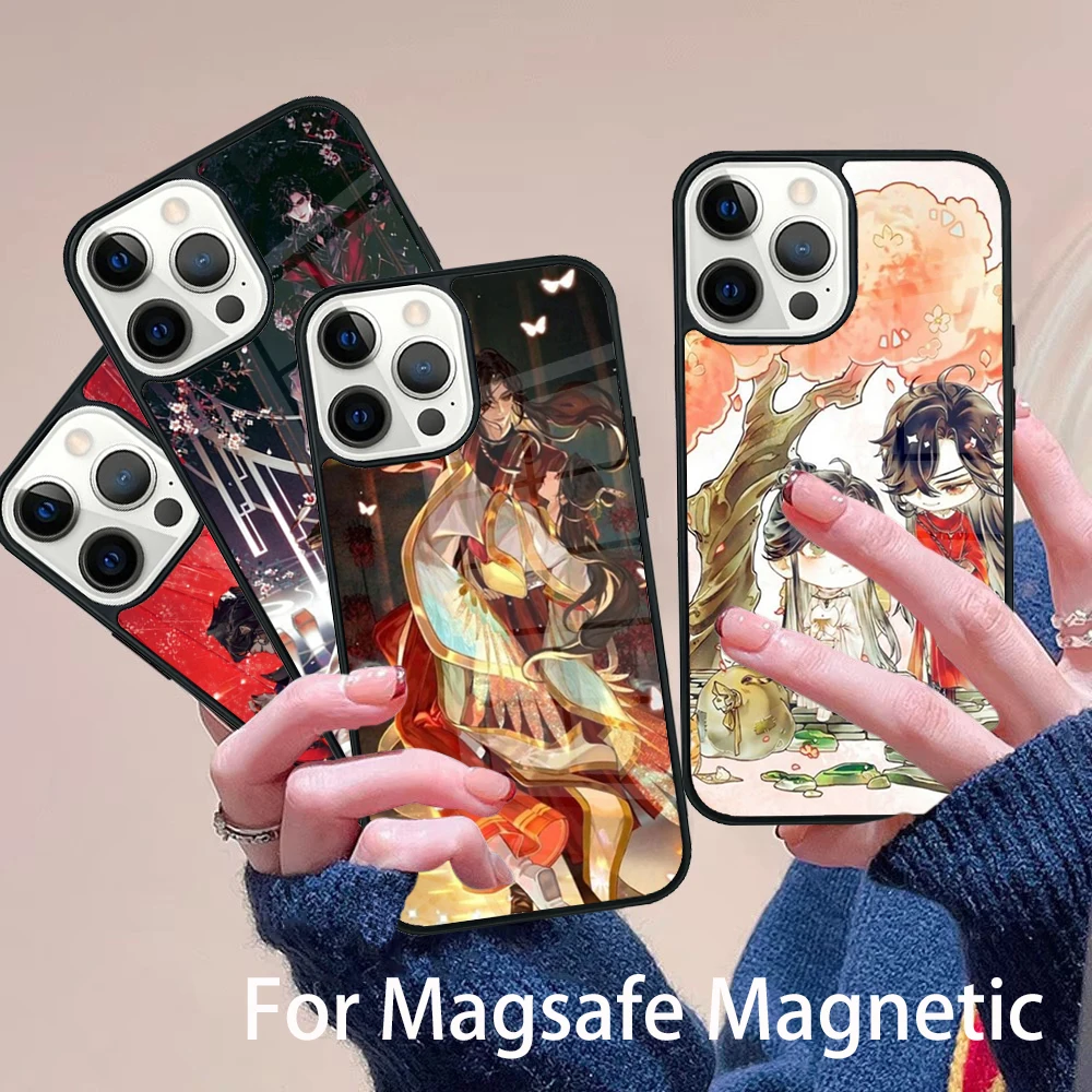 

Heaven Official's Blessing Phone Case Magesafe Magnetic Wireless Charge Cover For IPhone 16 11 12 13 14 15 Pro Max Plus Mini