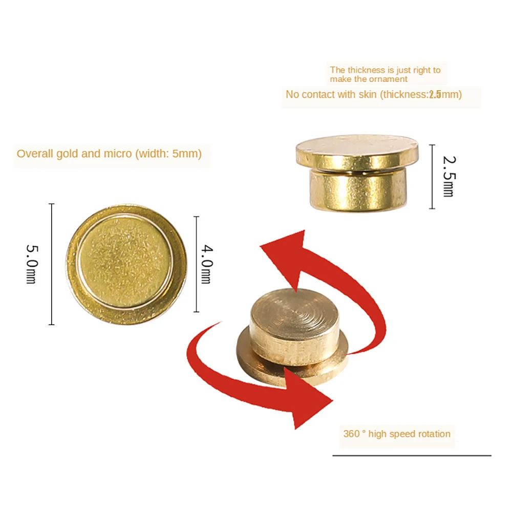النحاس العالمي الدورية رمح نقل الخرز محامل المجوهرات لمسمار الراين مانيكير اكسسوارات مسمار الفن زينة #5