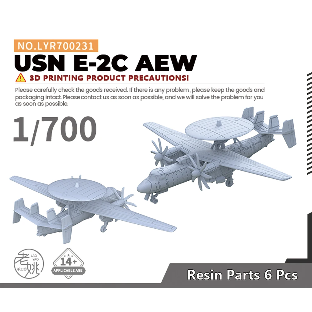 Yao's Studio LYR231 1/700 Military Model Kit USN E-2C AEW WWII WAR GAMES