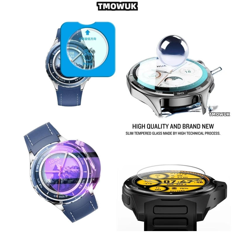 

For OPPO Watch X2 For CMF Watch Pro 2 HD Anti-Scratch Tempered Glass Screen Protector - Ultra-Thin 9H Hard