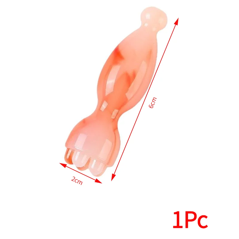 *1Pc Lotus Seedpod Shape Massager Facial Physiotherapy Tool Resin Gua Sha Face Skin Care Massage Stick Smooth Face Massage Tool