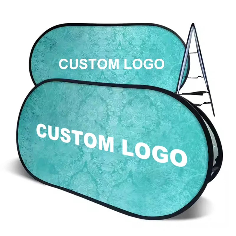 

Pop Up A Frame Banner Free Design Logo Multiples Shapes Custom Screen Printing Double-sided Outdoor Advertising Event Supplies