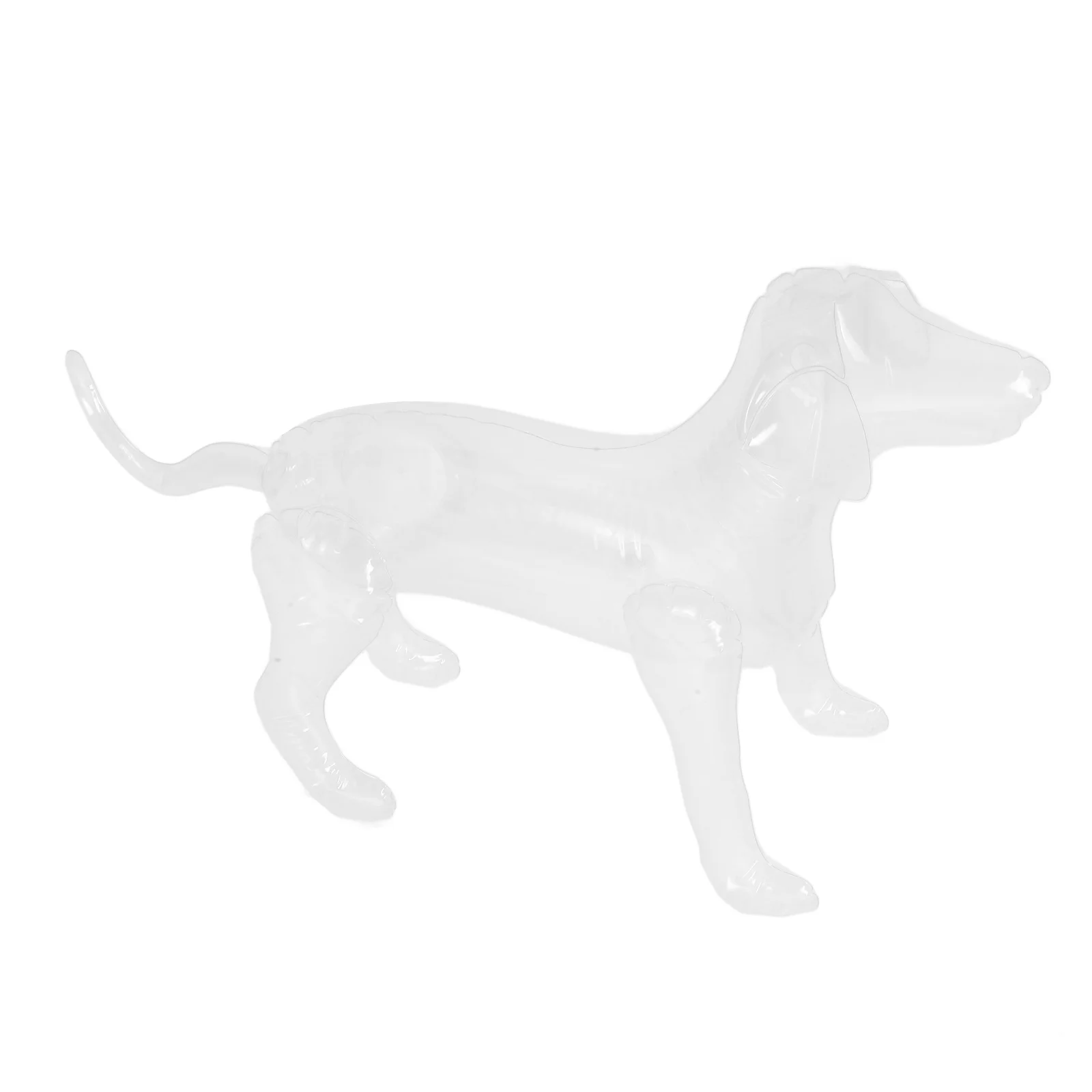 

Pet Clothing Model Inflatable Display PVC Standing Mannequin Reusable Long Lasting Stylish Color Easy Inflation Dog Clothes