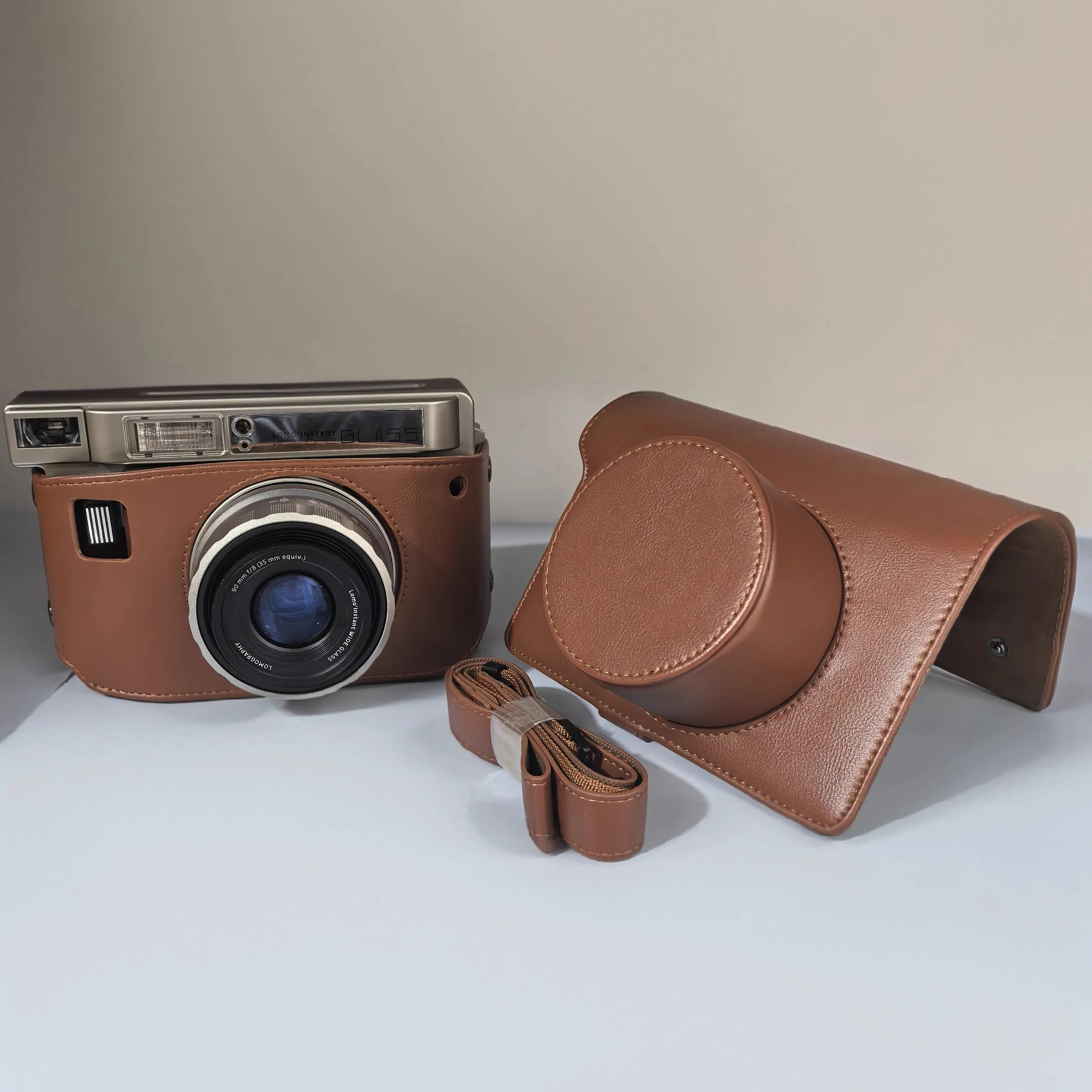 For Lomo Instant Wide/Glass versions Camera PU Leather Clear Soft