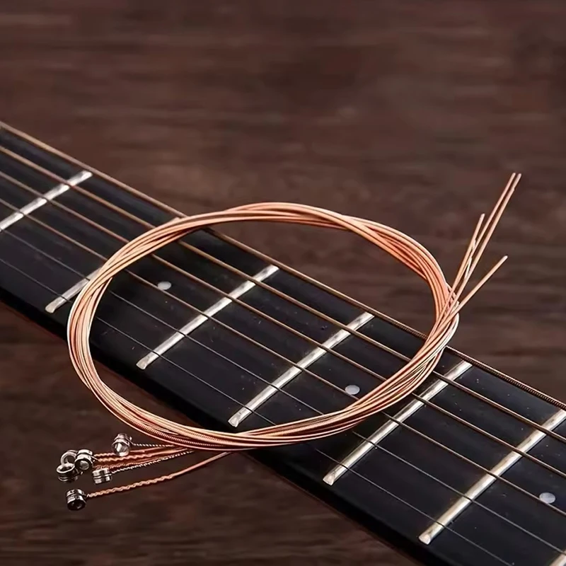 1/2Set Guitar Strings Acoustic Guitar Replacement Strings Durable Musical Instrument Supply Professional Guitar Repair Parts ZYF