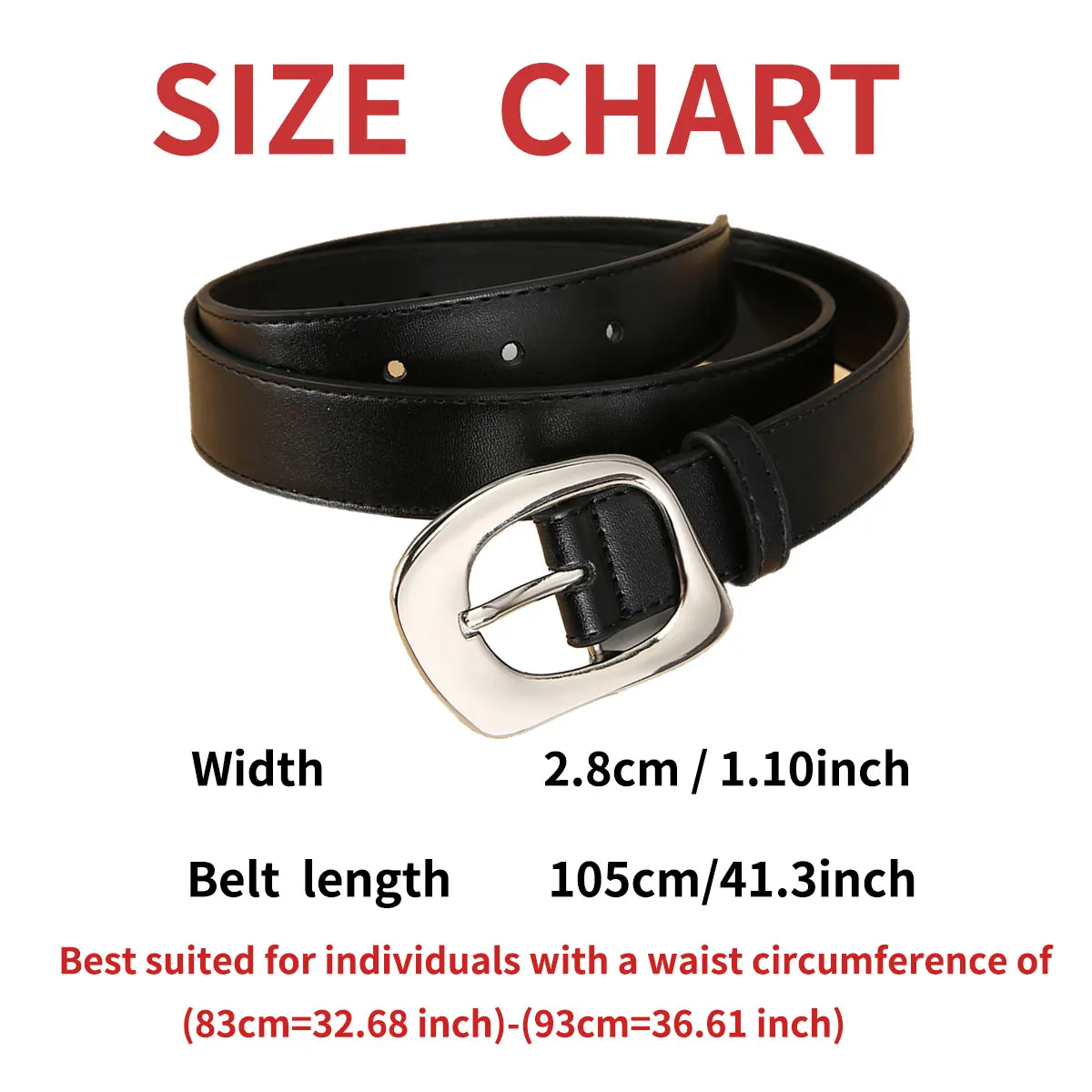 Женский кожаный ремень с U-образной пряжкой, стильный и простой, универсальный модный декоративный ремень для костюмных брюк для женщин