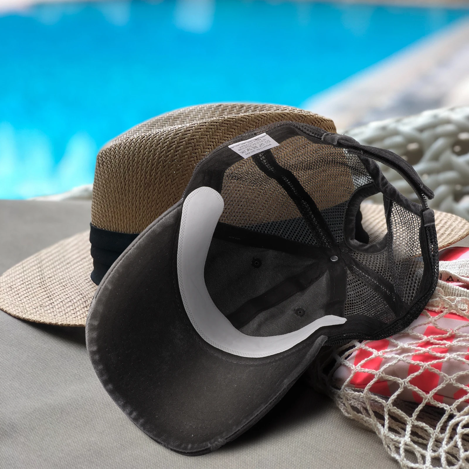 

Sweat Pad Collar Hat Liner Sweatband Baseball Cap Insert Sensor Protector White Tape Hard Bands Man