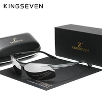 KINGSEVEN, gafas de sol polarizadas UV400 para ciclismo, lentes de espejo de conducción de aluminio para hombre, gafas de sol para hombre, gafas de aviación para mujer y hombre