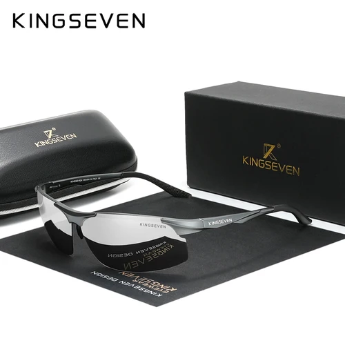 KINGSEVEN, gafas de sol polarizadas UV400 para ciclismo, lentes de espejo de conducción de aluminio para hombre, gafas de sol para hombre, gafas de aviación para mujer y hombre