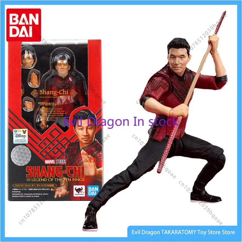 Bandai Marvel Figure Shang-Chi and The Legend of The Ten Rings Shang-Chi Master of Kung Fu Anime Action Figure Toys for Children