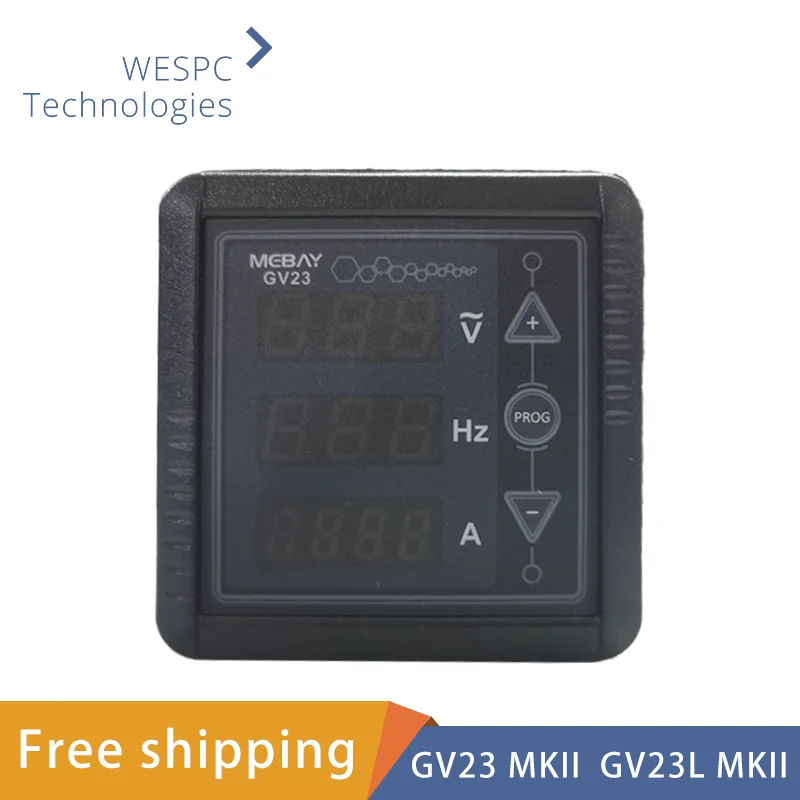 

GV23 MKII MEBAY Generator Digital Meter AC Voltage Frequency Current Meter Tester Panel