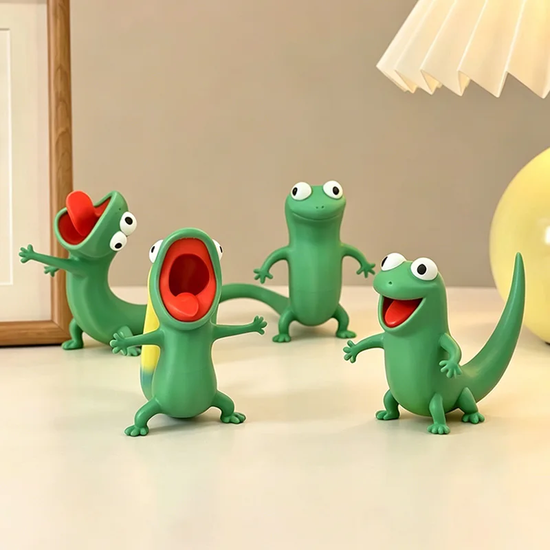 Lizard Tom, Adorable Figura Decorativa de Escritorio, Modelo de Juguete, Personaje de Dibujos Animados, Muñeco de Película, Manualidades de Escritorio, Mini Adorno Pequeño, Regalos