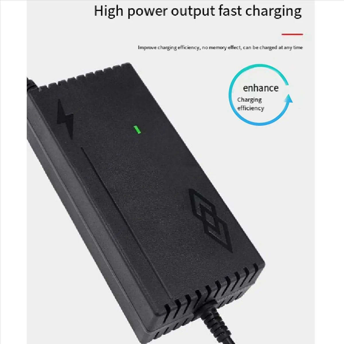 

SDFC 14.6V 10A LiFePO4 Battery Charger for 12.8V 4S Scooter Car Solar Energy Storage Charger with Fan DC 5.5X2.5mm US Plug
