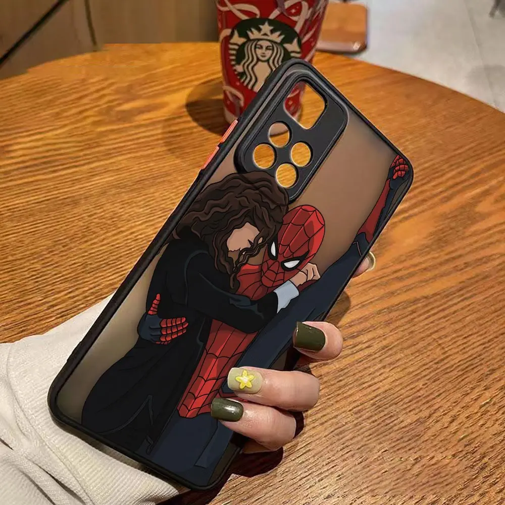 Matte Case for Redmi NOTE 12 11 10 11S 10S 9 9S 8 7 6 5 4 3 PRO PLUS 4G 5G Case Funda Coque Shell Marvel Avengers Heros Faceless