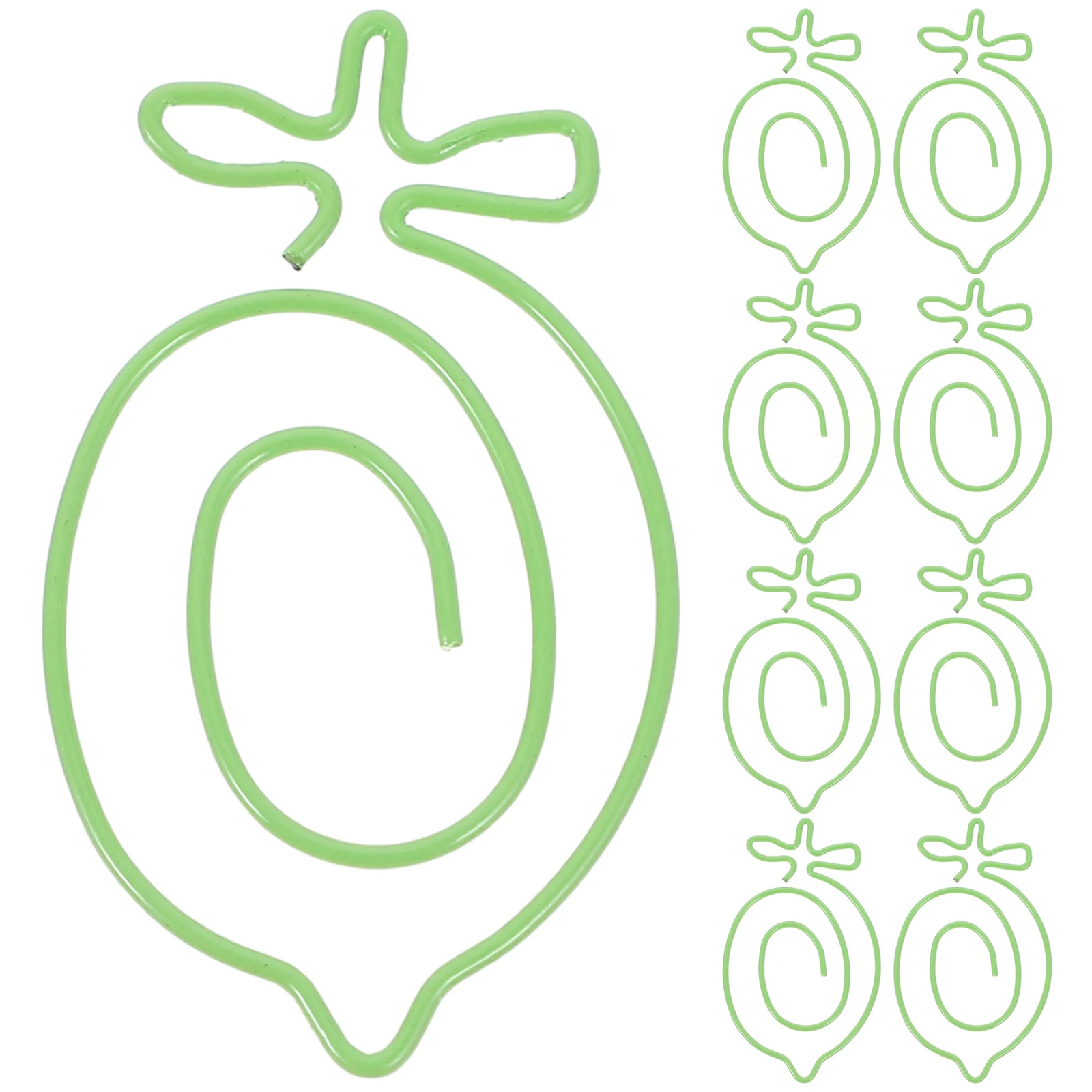 20Pcs Creative Metal Paper Clips Cartoon Design for Office School Notebook Bookmark Decorative Clip Supplies Organizer