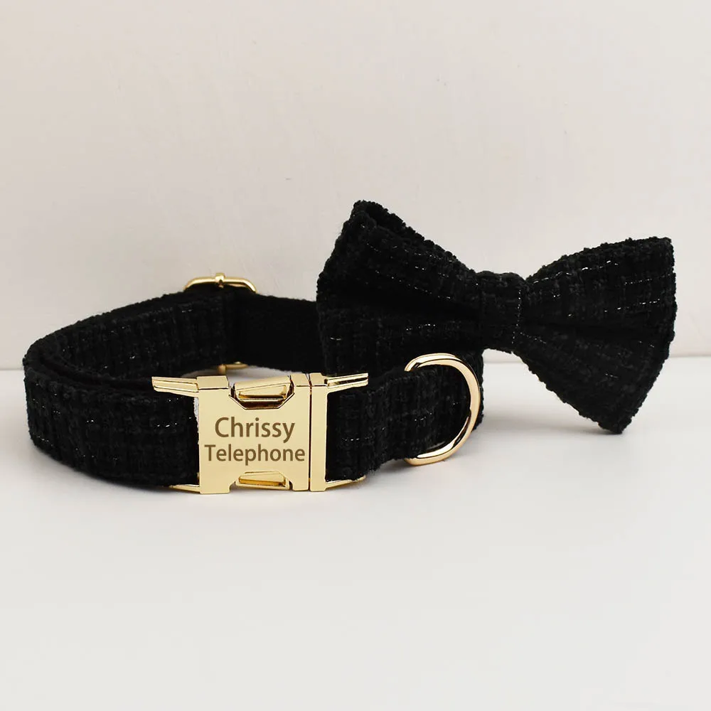Customizable Personalized Dog Collar with Free Engraving ID Name Tag Pet Accessory Set - Matching Leash And Harness Available