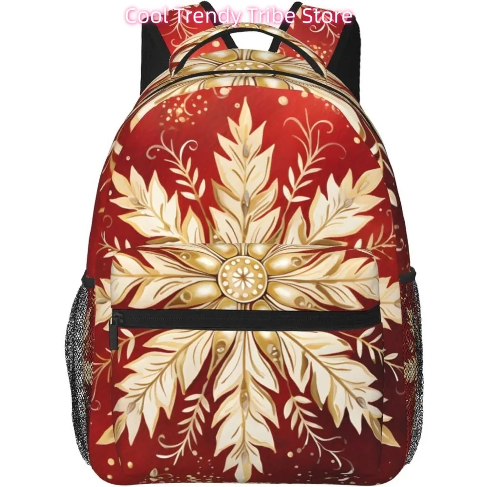 

laptop bag back to school Golden Snowflake Lightweight Laptop Backpack Lightweight Multipurpose Travel Casual Daypack Unisex Col