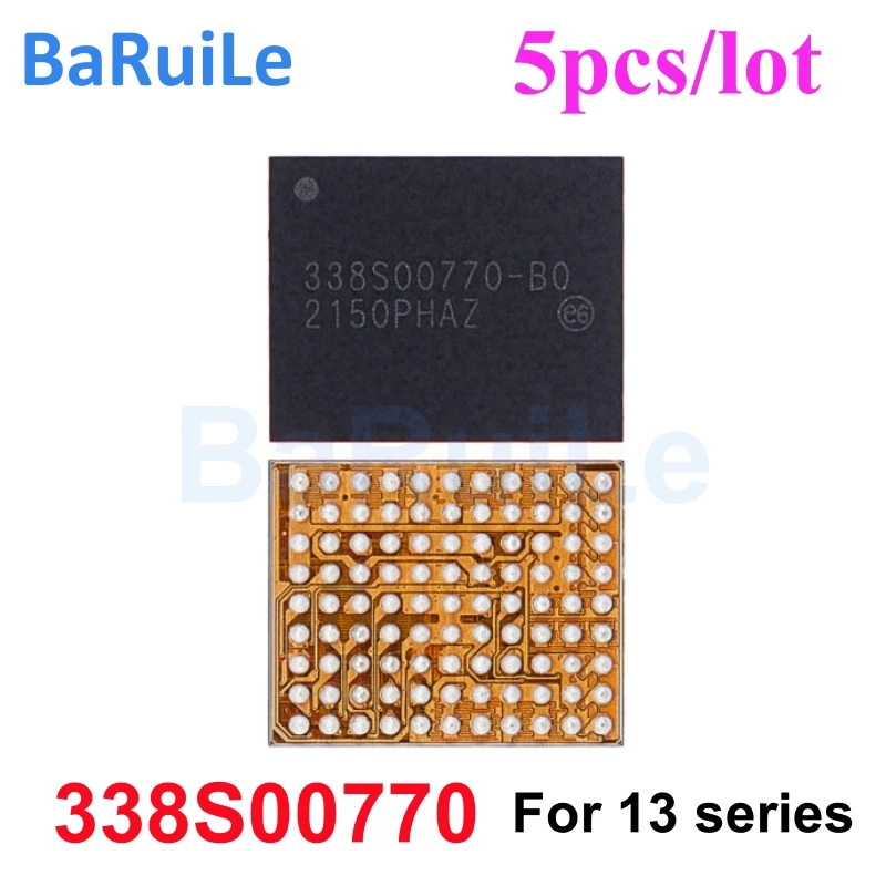 BaRuiLe 5pcs 338S00770 For iPhone 13 13Pro 13ProMax 13Mini USB Charging Connect IC Chip Charger IC 338S00770-B0 Replacement Part