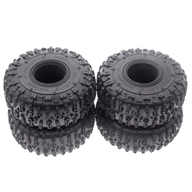 RC 4pcs 1.9 Inch Jconcepts Rubber Tyre 1.9 Wheel Tires 123x49.5mm For 1/10 Rc Crawler Trax Trx4 Trx6 Axial Scx10 Axi03007 90046