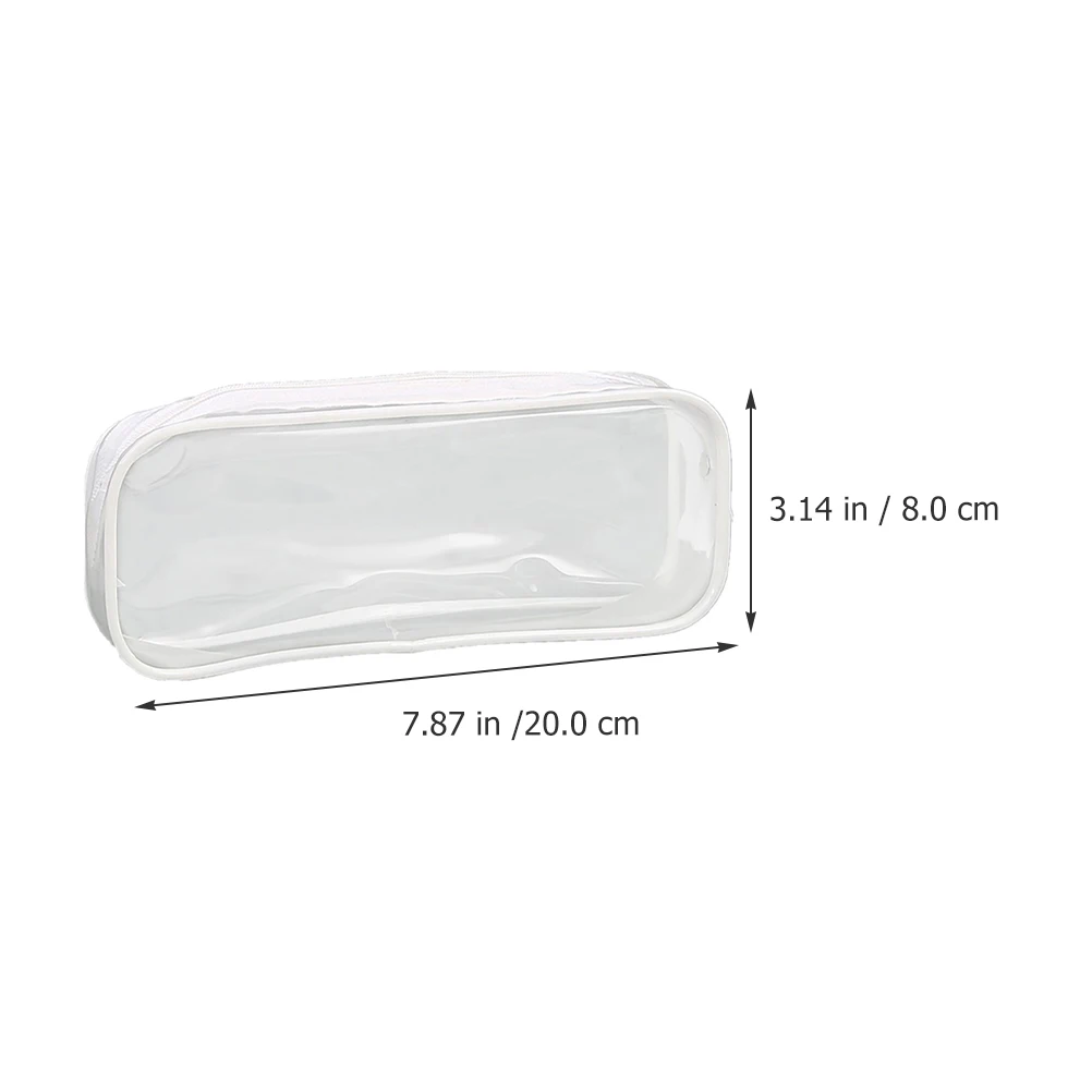 

2 Pcs Wash Bag Stationery Storage Pen Travel Make up Portable Makeup Bags Pvc Zipper