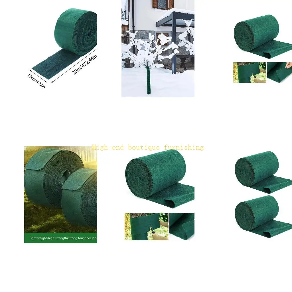 

L9NB 20m Tree Protector Wraps Winter Proof Tree Trunk Shrub Plant Antifreeze Bandage Tape Entangled Cotton Cloth Warm Keeping