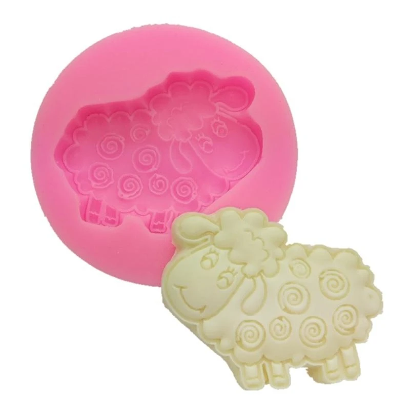 DIY Handmade Silicone Fondant Mold Sheep Chocolate Sugar Craft Paste Mold DIY Resin Crafts Durable