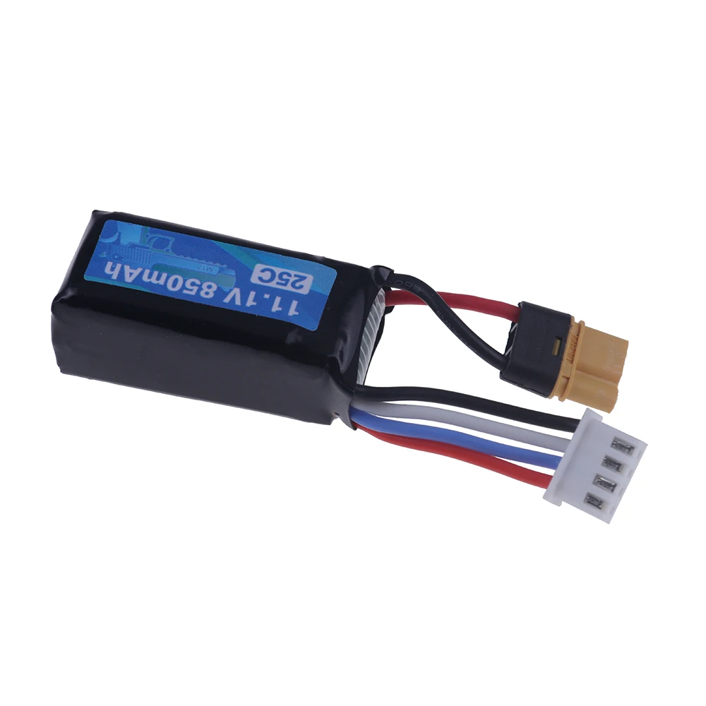 11.1V 850mAh 25C Lipo Battery for Electric Gel Blaster Toy Gun RC Drone Accessories