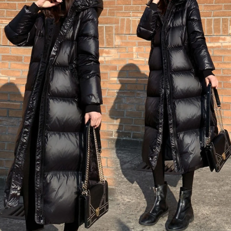 Cotton Jacket Women's Mid-length Over The Knee 2025 Winter New Padded Jacket Loose Thickened Padded Jacket