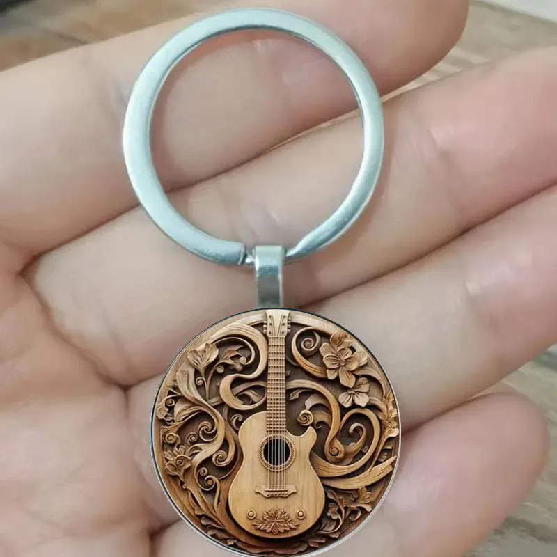 

Vocal guitar keychain, suitable as a gift for Thanksgiving, Father's Day, Teacher's Day, Mother's Day
