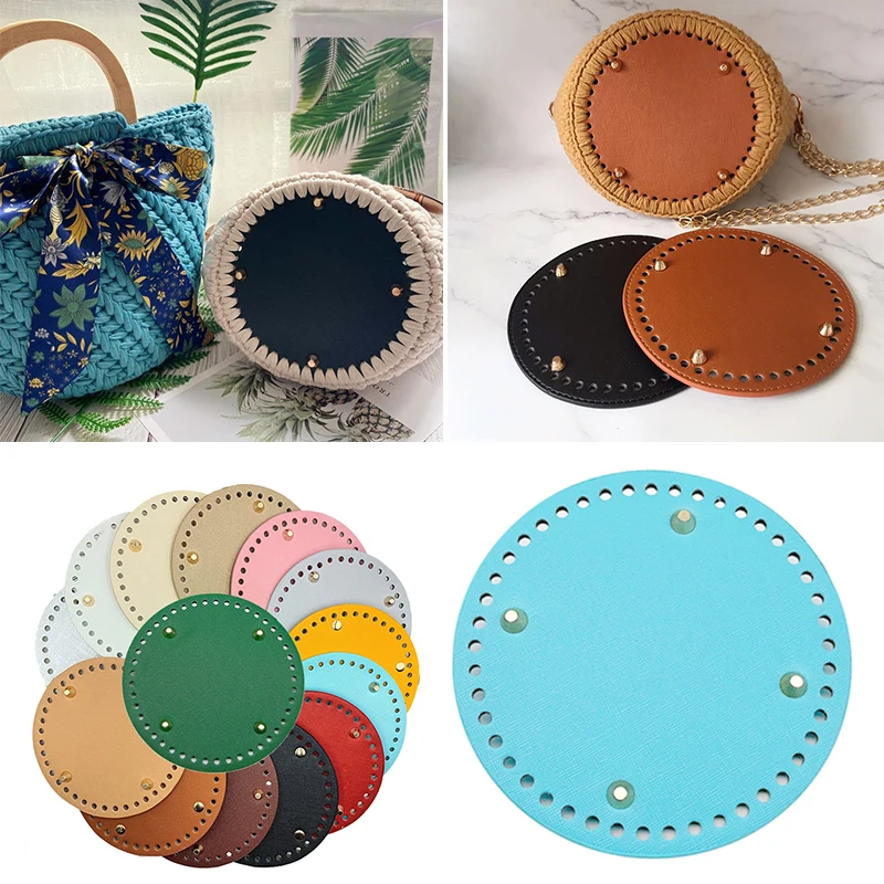 15cm Leather Bag Bottoms DIY Handmade Oval Round Bottom Bag Accessories for Knitting Bags Handbag Crossbody Shoulder Bags Bottom