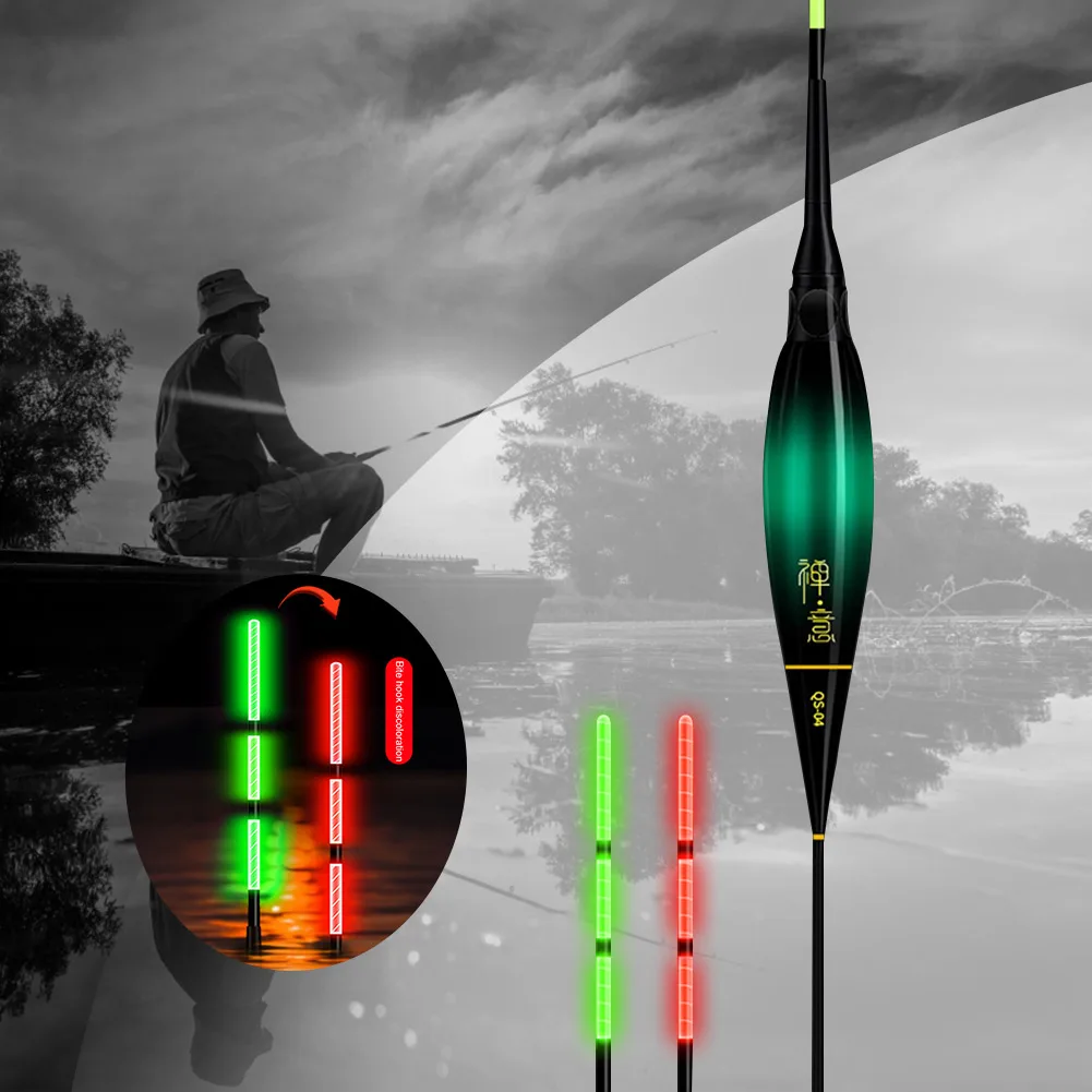 Fishing Float Led Electronic Luminous Float LED Gravity Sensing Color Change And Eye-catching Cloudy Sky Tail Fishing Float