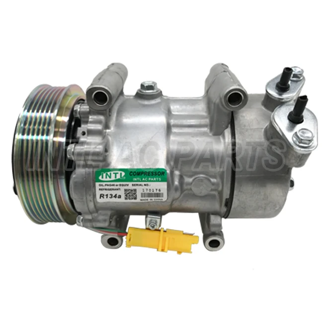 SANDEN SD6V12 1438 1439 1430 1449 1450 ac compressor for PEUGEOT 206 307/CITROEN Berlingo Xsara C2/C3 9655191680 9684480480