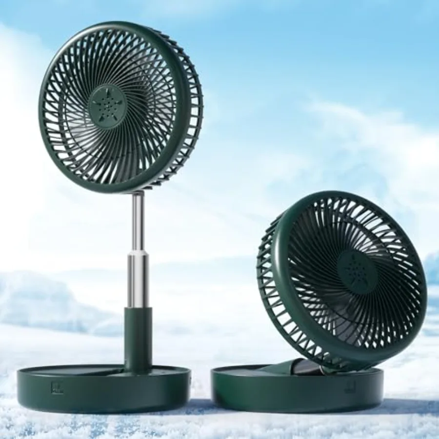 

Battery Operated FanPortable Rechargeable USB Floor Table Desk Fan with Adjustable Height 4 Speed Settings Pedestal Fan for Bed