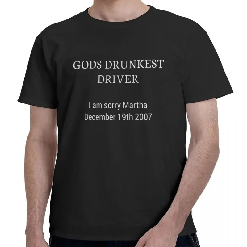 T-shirt graphique d'été pour hommes, vêtements pour hommes, graphique Y2K, Dieux Drunkest Driver, je suis désolé, graphiq