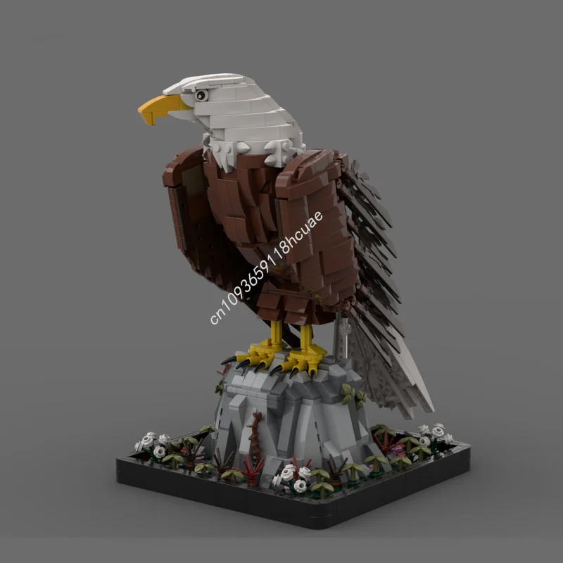 

1468pcs MOC Bald Eagle nan Building Blocks Christmas Gift Collector Display DIY Designed for Decorative Use Architectu