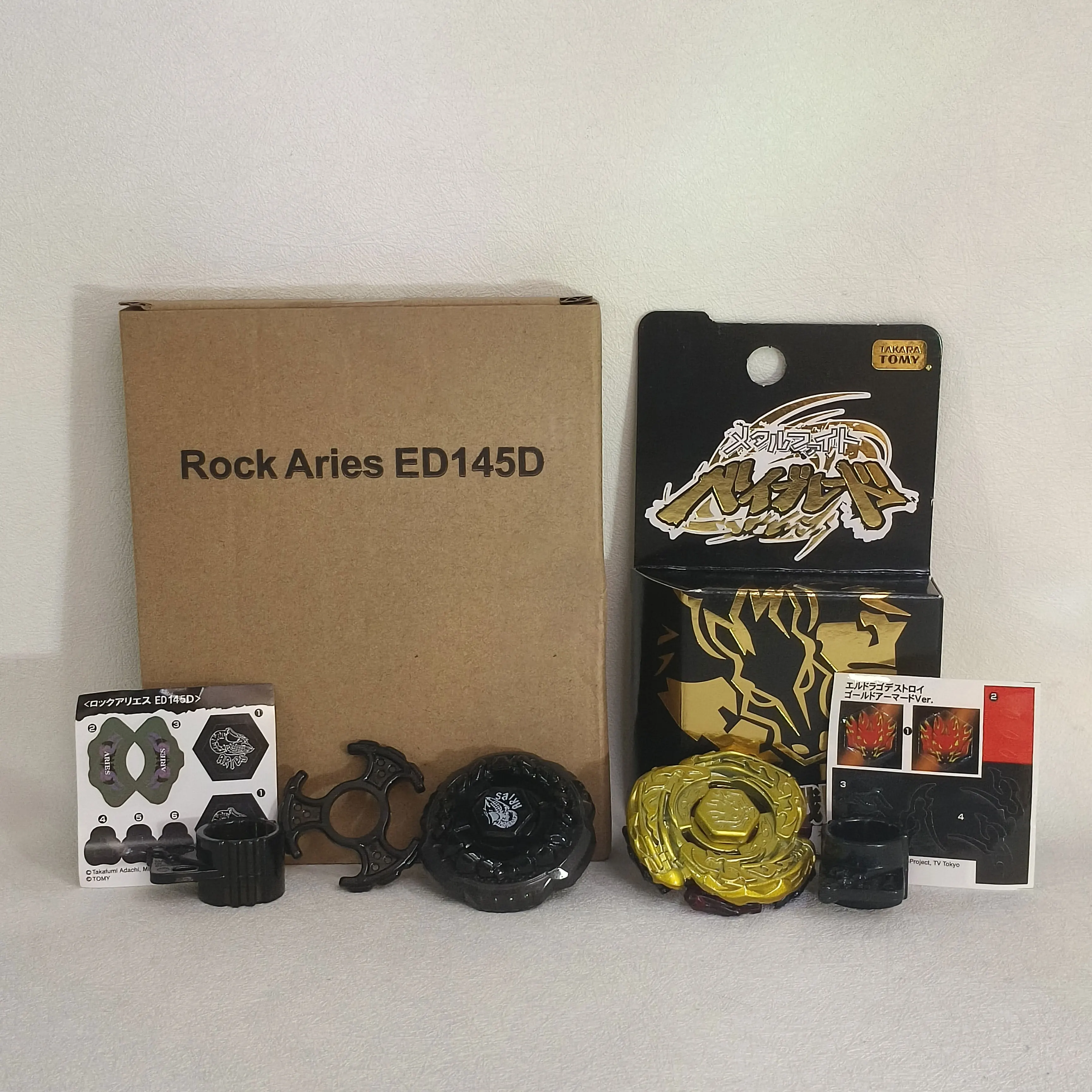 GENUINE TAKARA TOMY Combination L-Drago Destroy Gold Armored Ver.+Rock Aries ED145D Original Packaging Gift