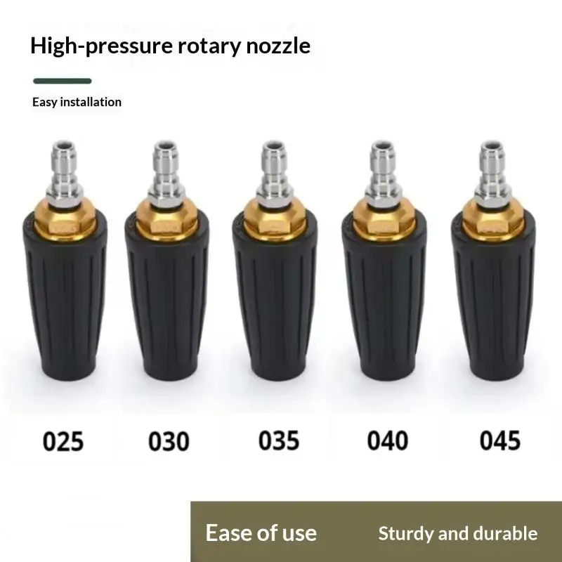 

1 4 Quick Connect High Pressure Turbo Nozzle 360 Degree Rotating for Garden Patio Car Garage