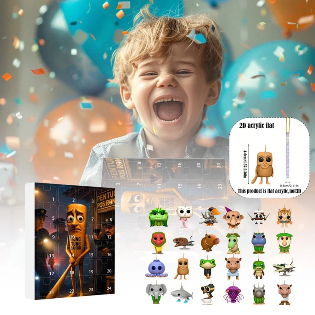 TungTungTung Sahur Tralalelo Tralala شخصيات إيطالية مضحكة كابتشينو Bonecaambalabu مجموعة ديكور سطح المكتب حلية للأكريليك