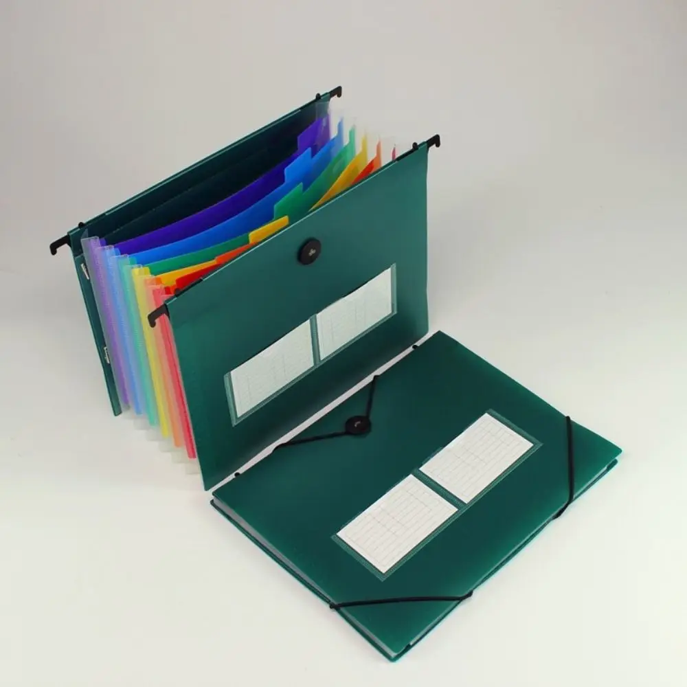 Carpeta de archivos en expansión B5, sobres transparentes de plástico, soporte para documentos, bolsa de almacenamiento con pestañas multicolor, letras