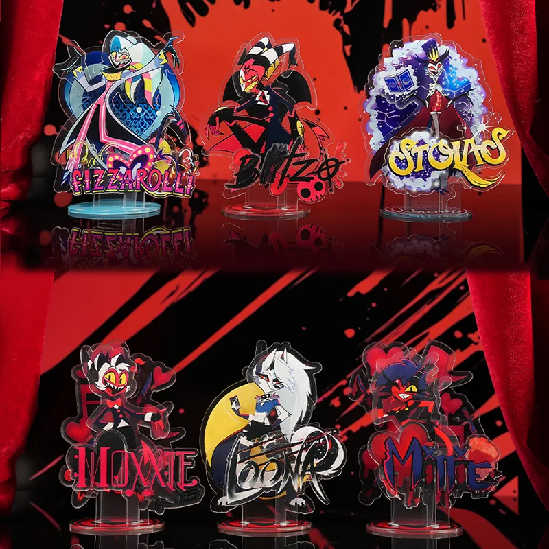 

Аниме Helluva Boss Fizzarolli Blitzo Loona Moxxie ‌ Милли Столас Хазбин Отель Косплей Мультфильм Стоячий Знак Акриловая Подставка Рисунок