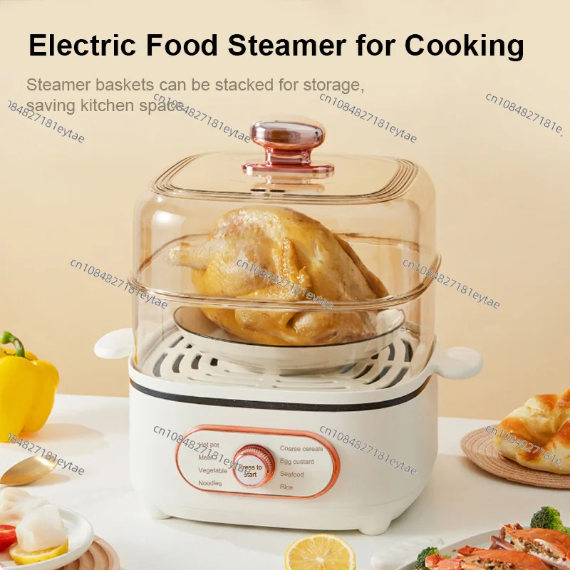 220V110V volt electric steamer, household steamer steam pot, European standard hot pot, electric cooking pot