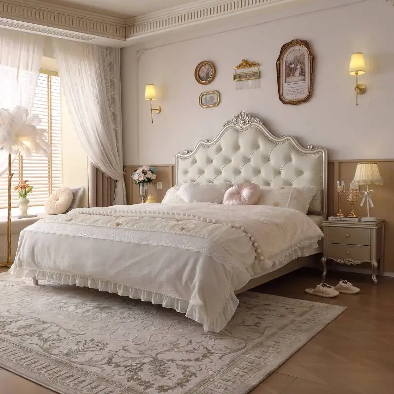 Covers Decoration Double Bed Frame Clearance Freeshippings Queen Double Bed Headboards Luxury Letto Matrimoniale Furniture