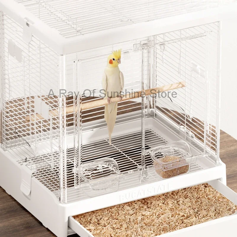 

Carrier Hut Cockatiel Bird Cage Chicken Hamster Aviary Courtyard Bird Cage Accessories Gabbia Pappagallo Pet Products RR50BC