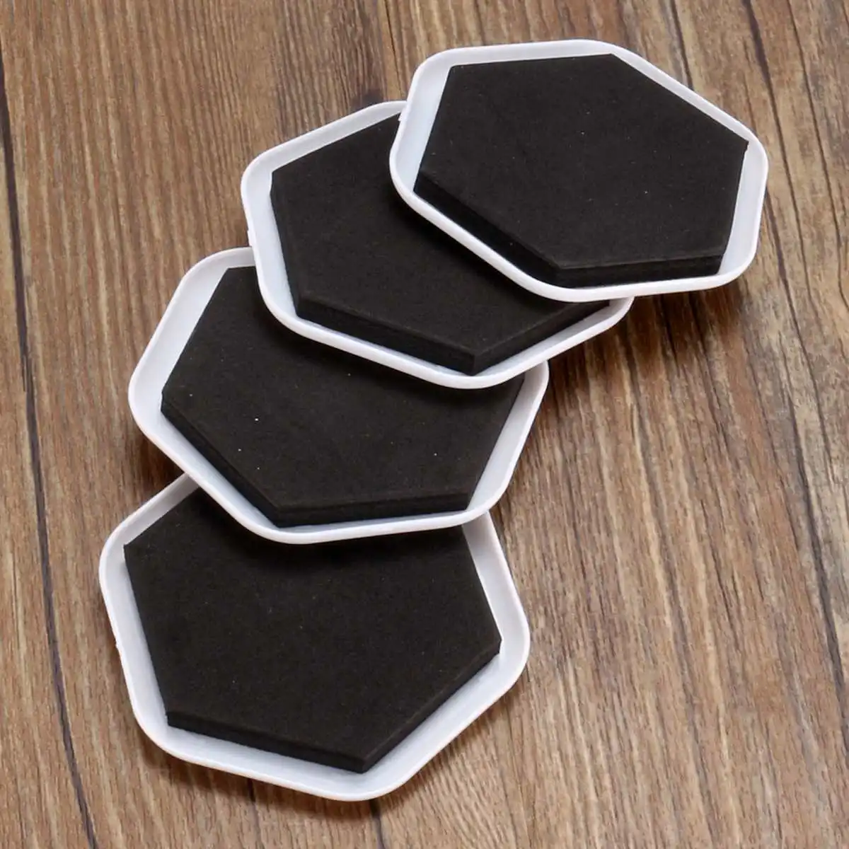 4Pcs Furniture Sliders Pad Tough Reusable Noise Reduction Furniture Movers for Moving Heavy Furnitures Home Improvement