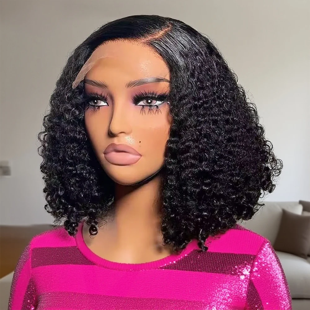 

Короткие парики Боб 13x6 13x4 HD Кружевные фронтальные парики с глубокими волнами Парики из вьющихся человеческих волос Волна воды 7x5 Бесклеевые парики из человеческих волос для женщин