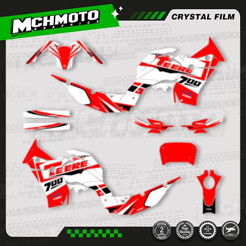 

MCHMFG MOTOR Custom Team Motorcycle Graphics Background Decal Stickers Kits For YAMAHA TENERE 700 2018-2023