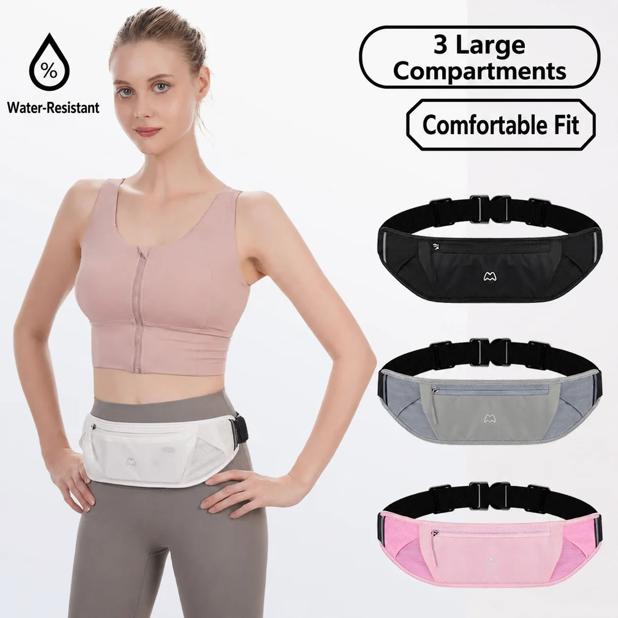 Waterproof Running Waist Pack - close-up view