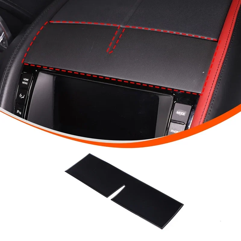 

For Jaguar F-TYPE 2013-2025 PVC black car center control decorative sticker car interior protection accessories 1Pcs