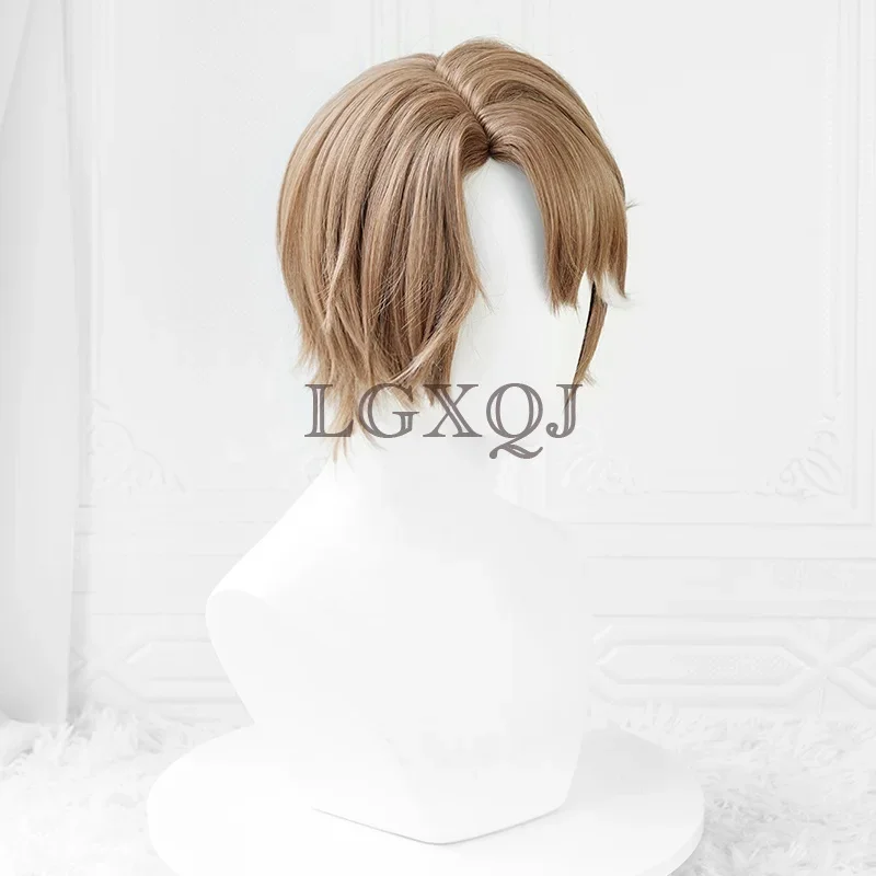 Game Wigs Welt Yang Cosplay Costume Wig 30cm Brown Pick White Wig Heat Resistant Synthetic Hair Party Wigs+Wig Cap