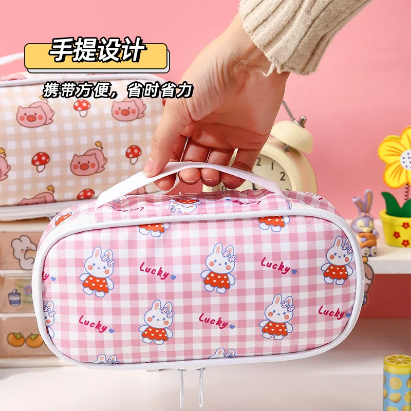 Students Large Capacity Pencil Case Kawaii School Pen Case Supplies Pencil Storage Bag Pencil Cases Big Pen Box Pouch Stationery